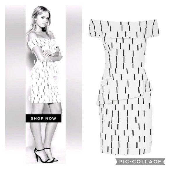 PORTMANS Megan Triangle Splice Berry Purple Black Sleeveless Fitted Midi - Picture 1 of 8